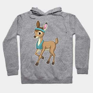 Deer at Fitness with Towel Hoodie